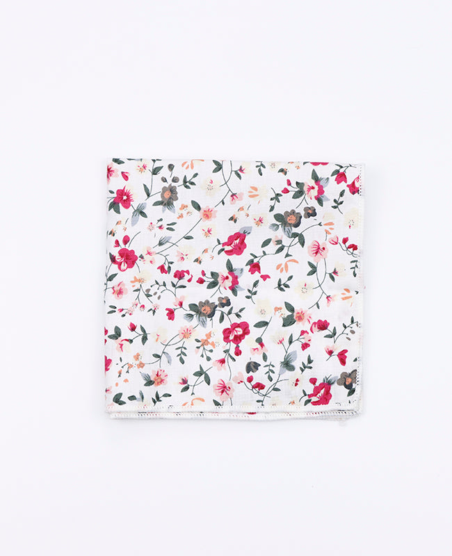Pañuelo de bolsillo Liberty Blanco n°2 en Algodón | Charles - Unipap's