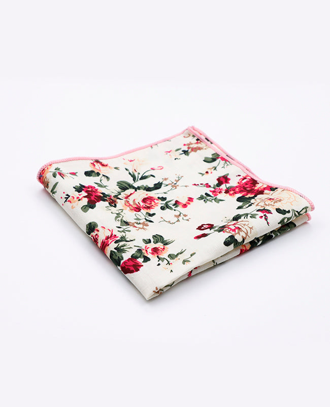 Pañuelo de bolsillo Liberty Blanco n°6 de Algodón | Charles - Unipap's
