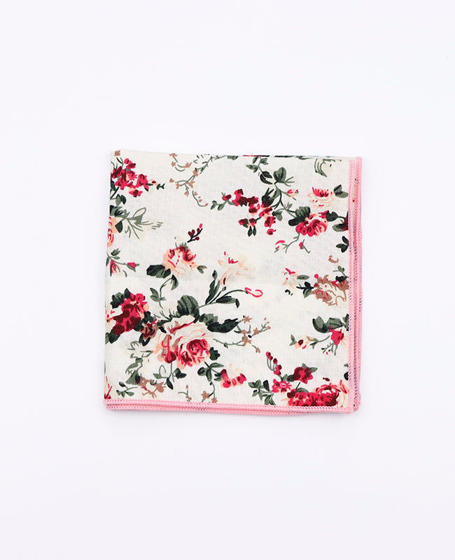 Pañuelo de bolsillo Liberty Blanco n°6 de Algodón | Charles - Unipap's