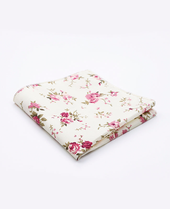 Pañuelo de bolsillo Liberty Blanco n°7 de Algodón | Charles - Unipap's