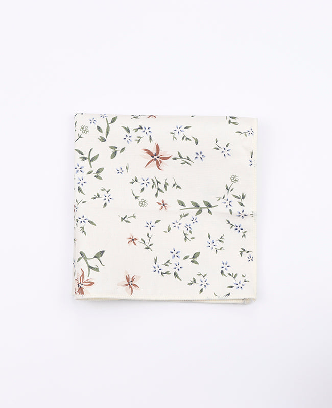 Pañuelo de bolsillo Liberty Blanco n°8 de Algodón | Charles - Unipap's