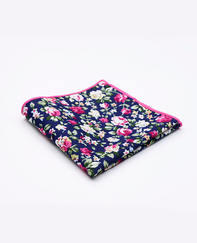 Pañuelo de bolsillo Liberty Azul n°1 en Algodón | Charles - Unipap's