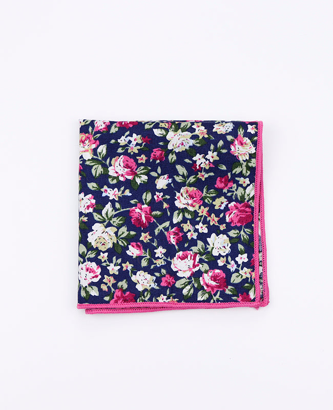 Pañuelo de bolsillo Liberty Azul n°1 en Algodón | Charles - Unipap's