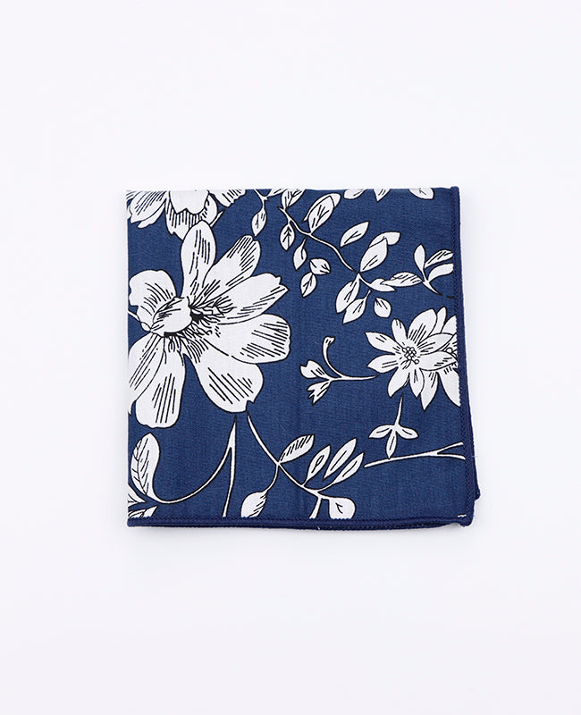 Pañuelo de bolsillo Liberty Azul n°2 en Algodón | Clovis - Unipap's