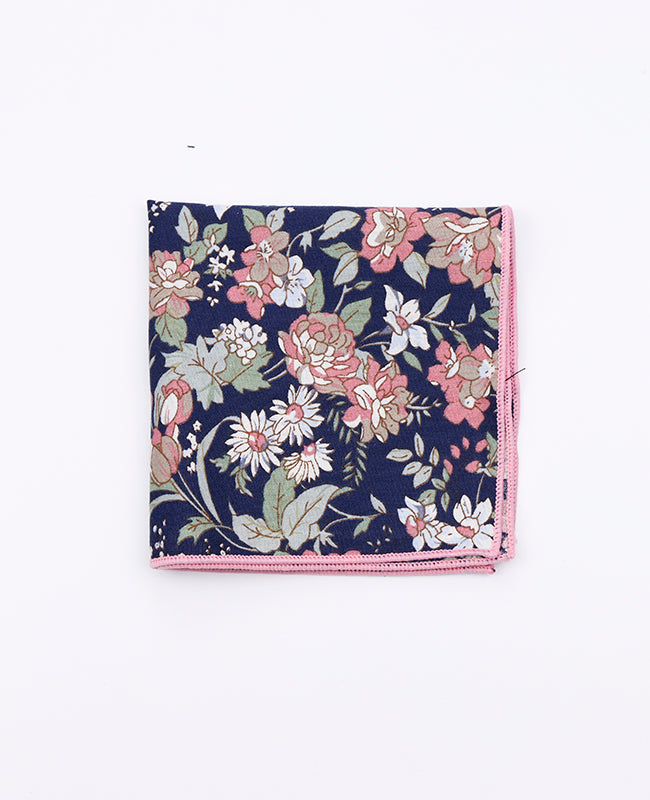 Pañuelo de bolsillo Liberty Azul n°3 en Algodón | Charles - Unipap's