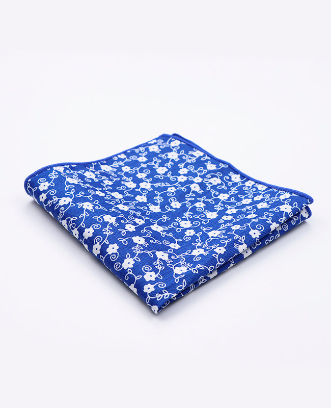 Pañuelo de bolsillo Liberty Azul n°6 en Algodón | Gaspard - Unipap's
