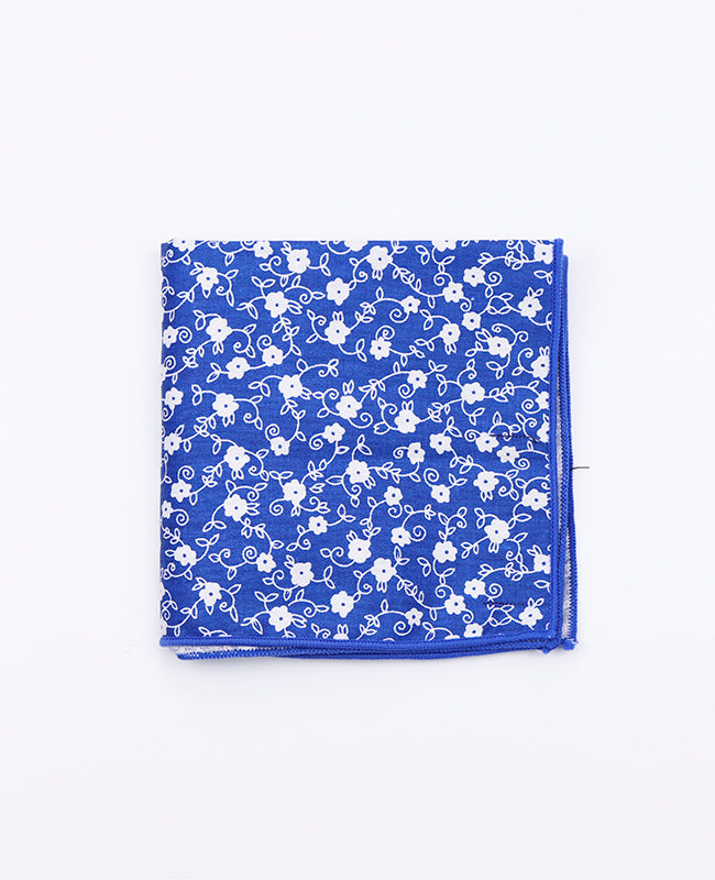 Pañuelo de bolsillo Liberty Azul n°6 en Algodón | Gaspard - Unipap's