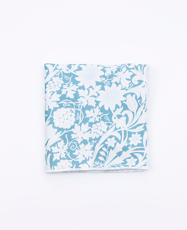 Pañuelo de bolsillo Liberty Azul n°9 en Algodón | Gaspard - Unipap's