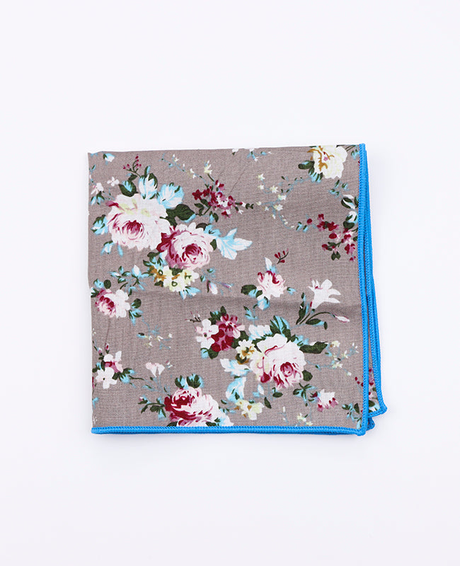 Pañuelo de bolsillo Liberty Azul n°1 en Algodón | Gaspard - Unipap's