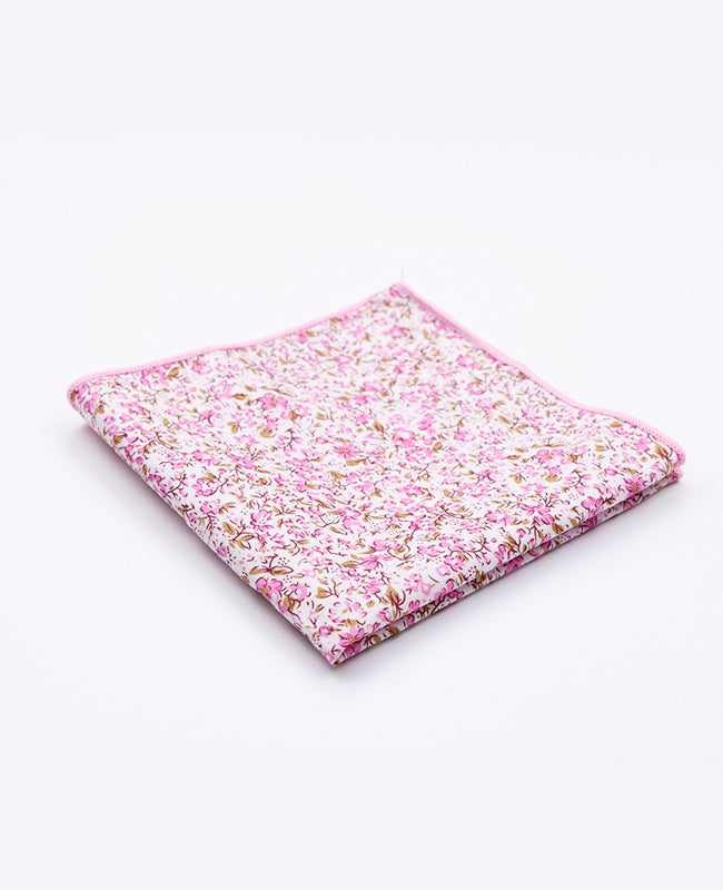 Pañuelo de bolsillo Liberty Rosa n°4 en Algodón | Gaspard - Unipap's