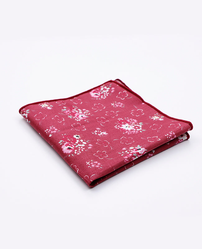 Pañuelo de bolsillo Liberty Rojo n°2 en Algodón | Gaspard - Unipap's