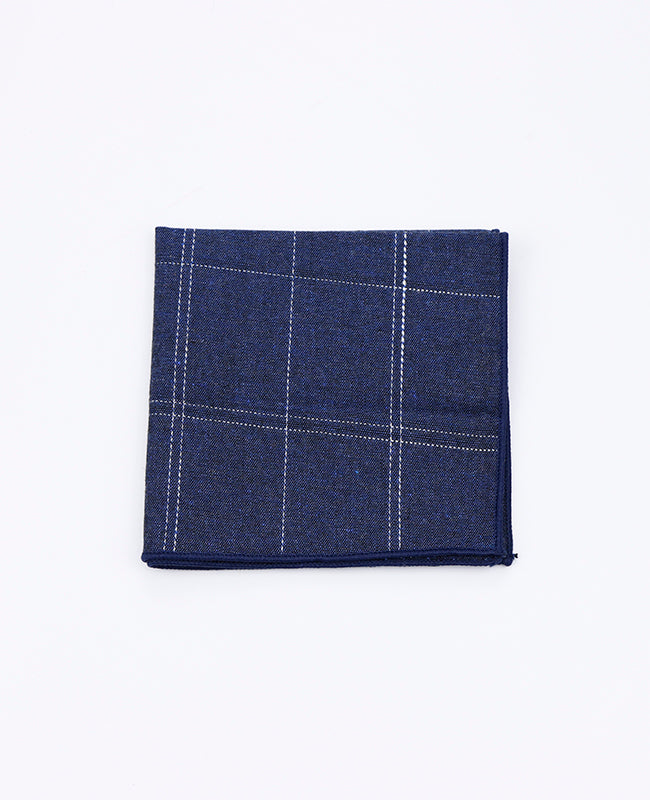 Pañuelo de bolsillo Tartán Azul en Algodón | Marcel - Unipap's