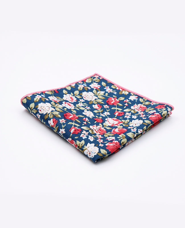 Pañuelo de bolsillo Liberty Verde n°1 en Algodón | Charles - Unipap's