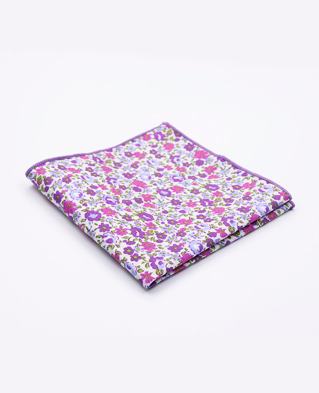 Pañuelo de bolsillo Liberty Violeta en Algodón | Gaspard - Unipap's