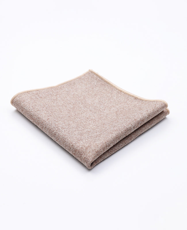 Pañuelo de bolsillo Beige n°1 en Lana | Claude - Unipap's