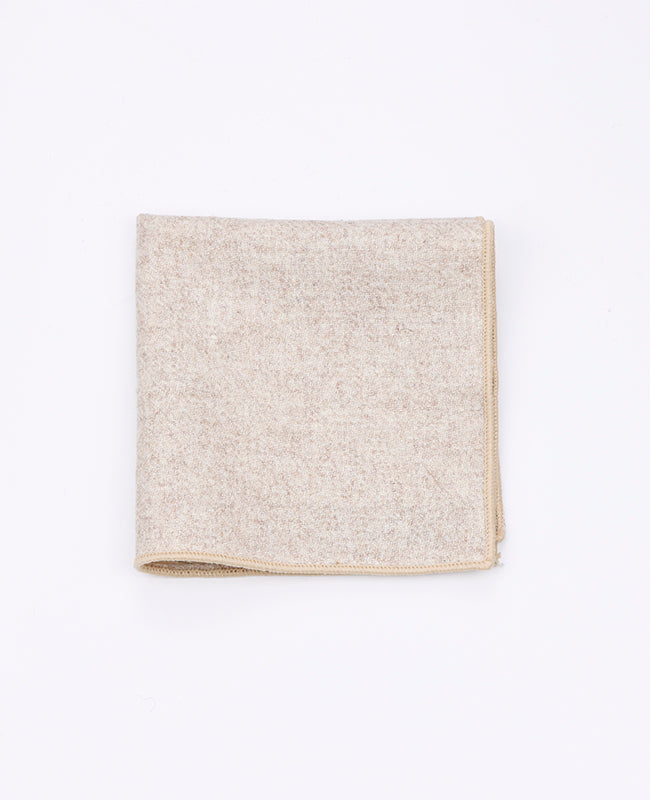 Pañuelo de bolsillo Beige n°2 en Lana | Claude - Unipap's