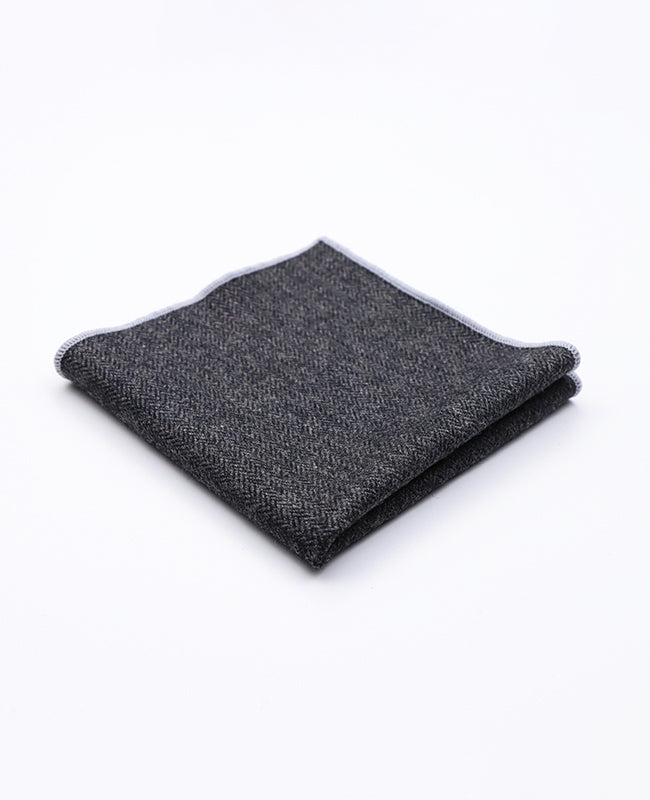 Pañuelo de bolsillo Gris n°10 en Lana | Norbert - Unipap's