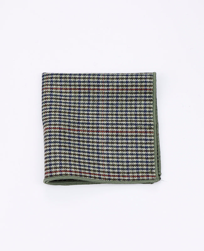 Pañuelo de bolsillo Tartán Gris n°9 en Lana | Nobert - Unipap's