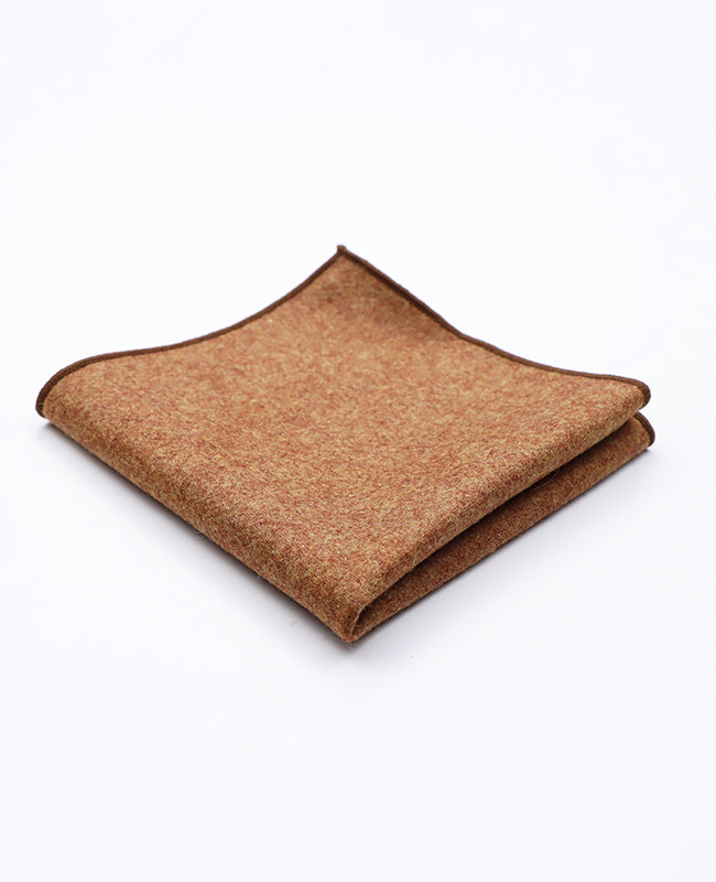 Pañuelo de bolsillo Marrón en Lana | Claude - Unipap's