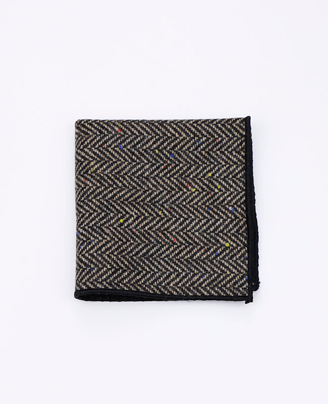 Pañuelo de Bolsillo Tartán Gris n°2 en Lana | Norbert - Unipap's