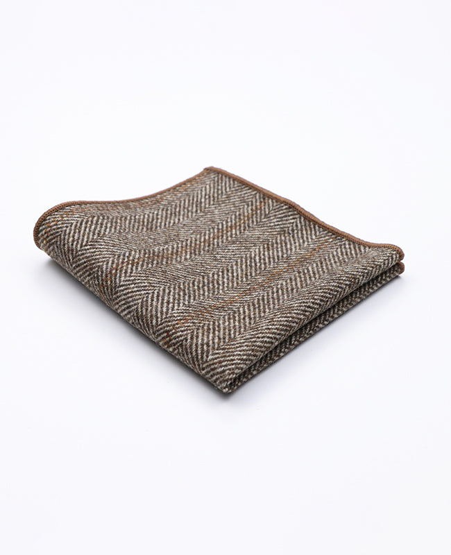 Pañuelo de Bolsillo Tartán Gris n°3 en Lana | Norbert - Unipap's
