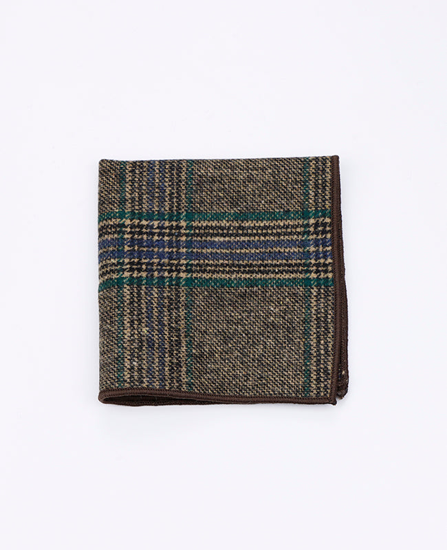 Pañuelo de Bolsillo Tartán Gris n°5 en Lana | Norbert - Unipap's