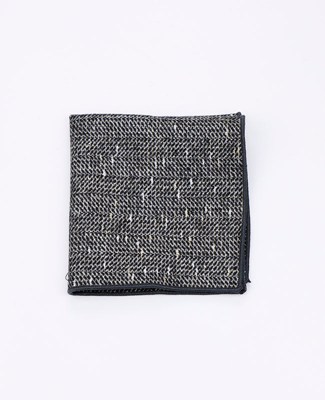 Pañuelo de Bolsillo Tartán Gris n°8 en Lana | Norbert - Unipap's
