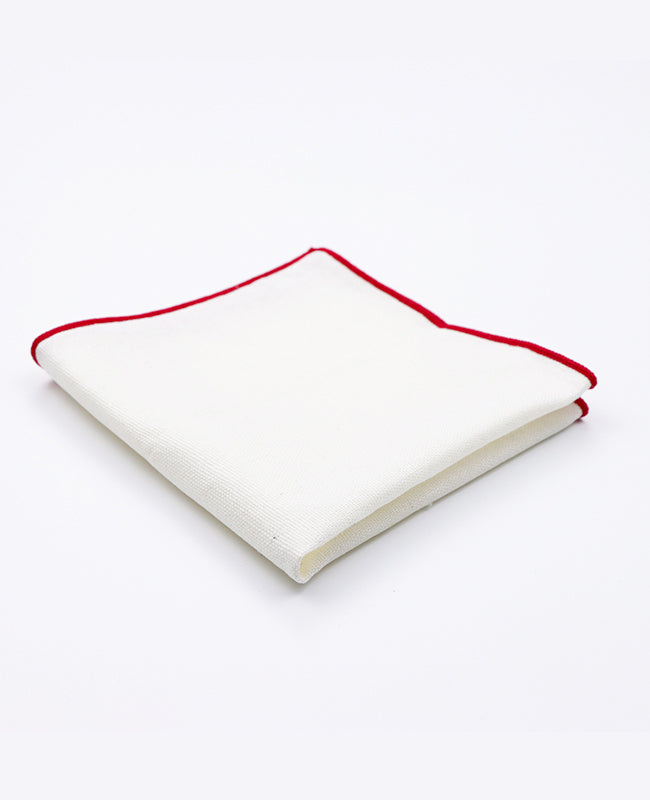 Pañuelo de bolsillo Blanco n°1 en Lino | Basile - Unipap's