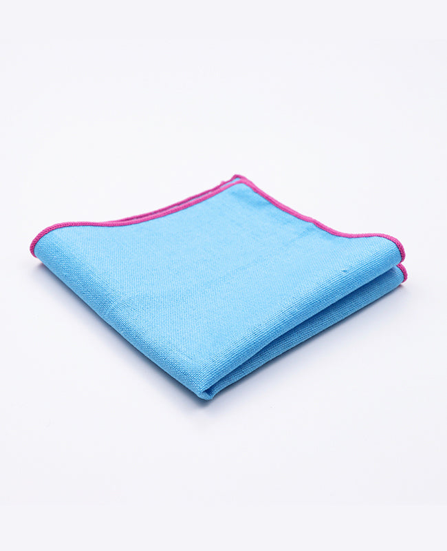 Pañuelo de bolsillo Azul n°2 en Lino | Basile - Unipap's