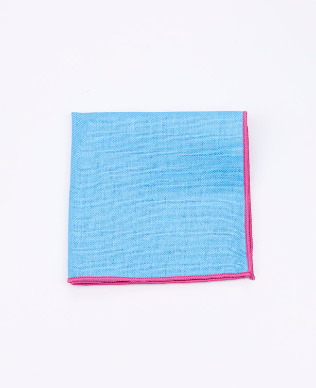 Pañuelo de bolsillo Azul n°2 en Lino | Basile - Unipap's