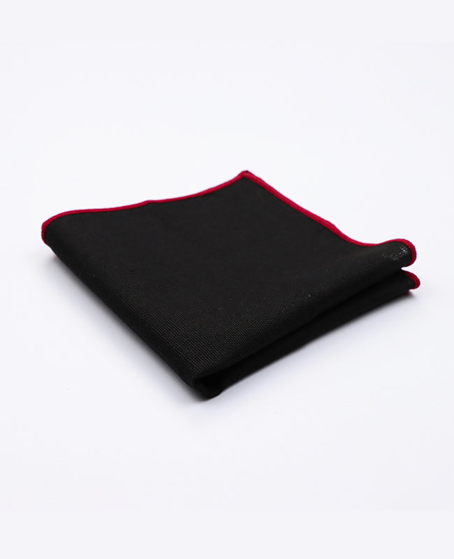 Pañuelo de bolsillo Negro en Lino | Basile - Unipap's