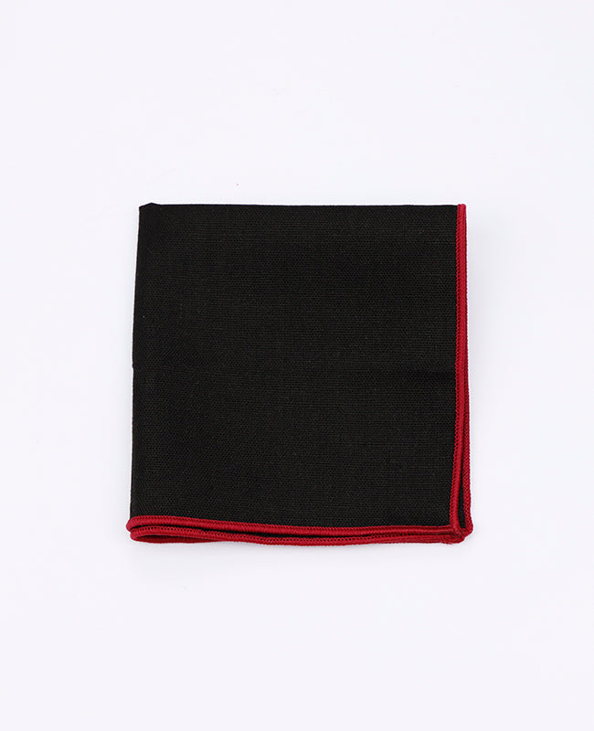 Pañuelo de bolsillo Negro en Lino | Basile - Unipap's