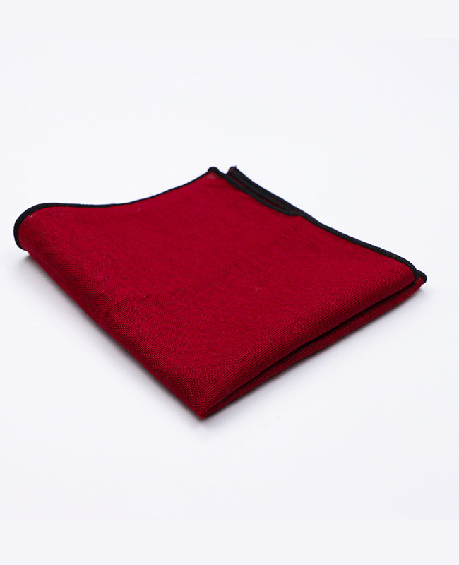 Pañuelo de bolsillo Rojo n°2 en Lino | Basile - Unipap's