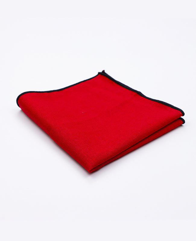 Pañuelo de bolsillo Rojo n°3 en Lino | Basile - Unipap's