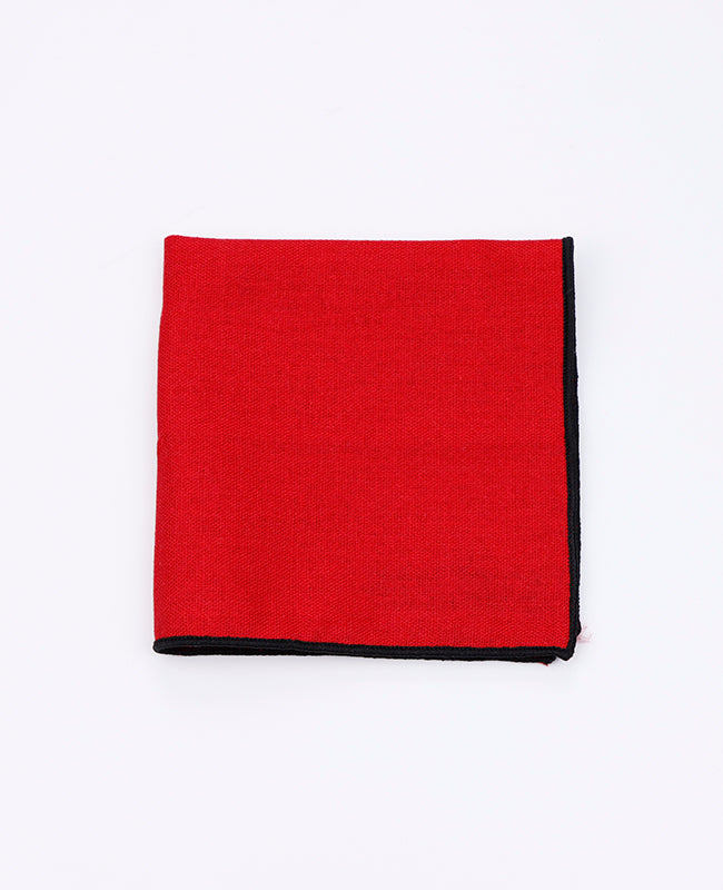Pañuelo de bolsillo Rojo n°3 en Lino | Basile - Unipap's