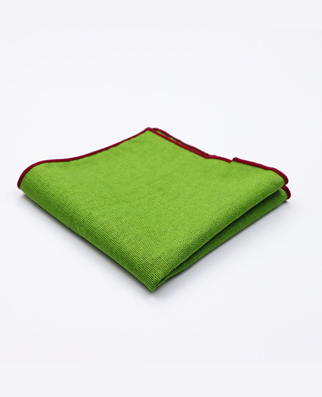 Pañuelo de bolsillo Verde n°4 en Lino | Basile - Unipap's