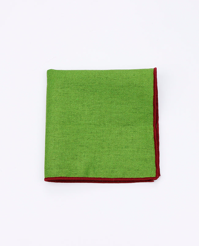 Pañuelo de bolsillo Verde n°4 en Lino | Basile - Unipap's