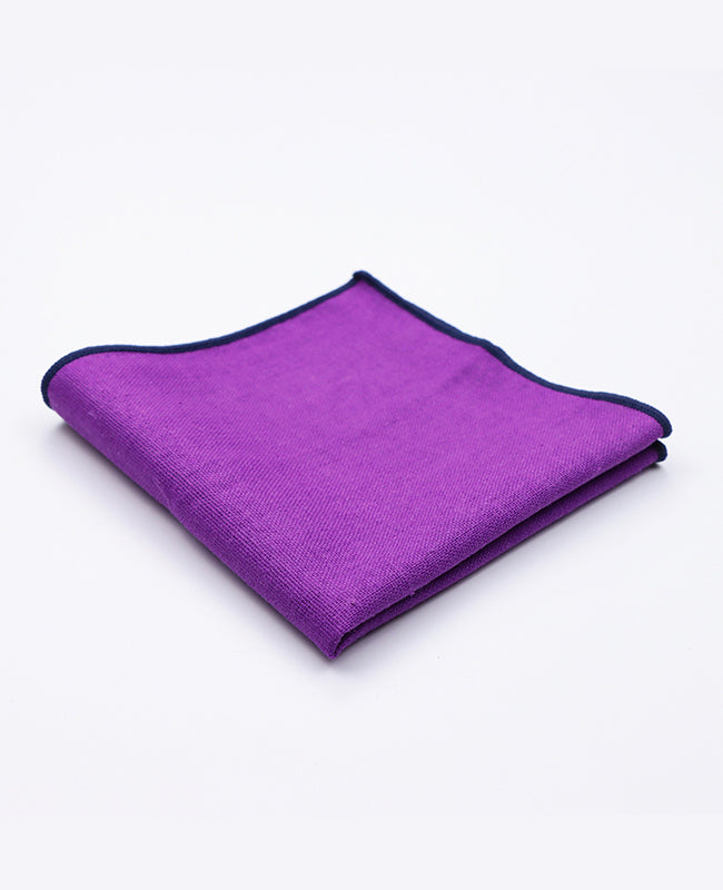Pochette de Costume Violet n°2 en Lin | Basile - Unipap's