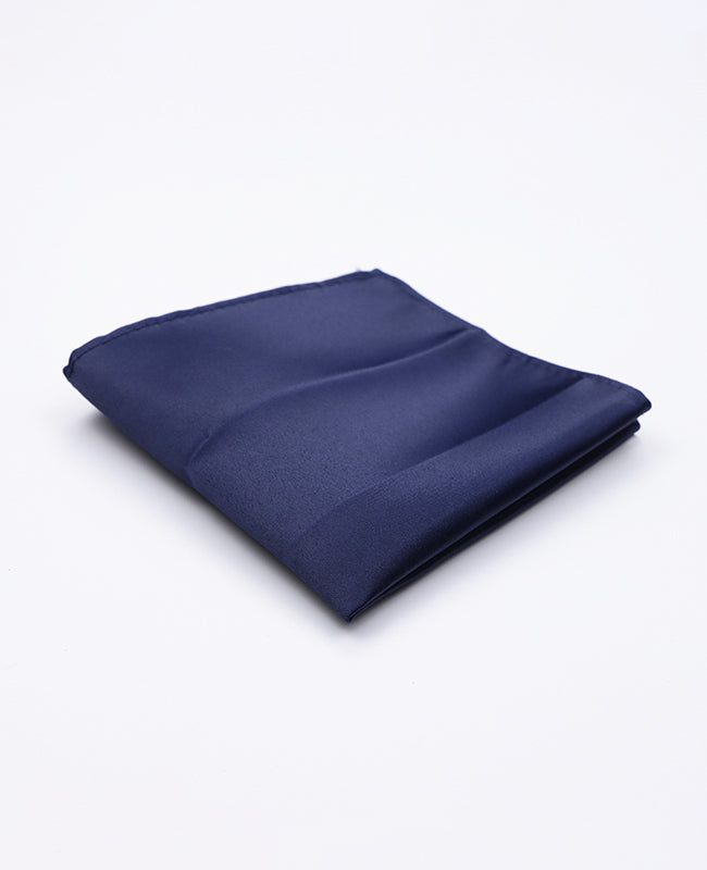 Pañuelo de bolsillo Azul n°1 en Poliéster «Anatole»