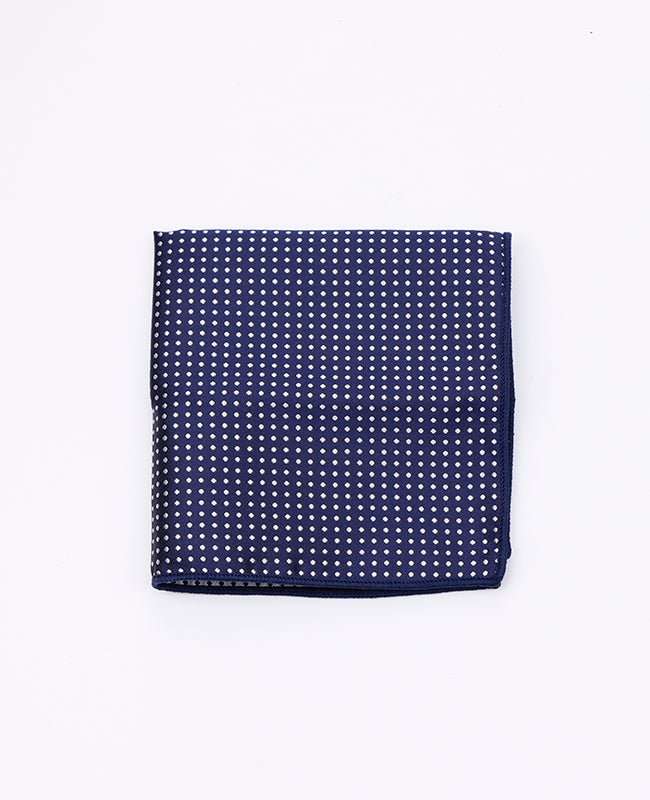 Pañuelo de bolsillo Azul n°1 De Lunares en Poliéster «Louis»