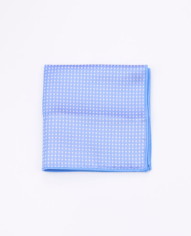 Pañuelo de bolsillo Azul n°2 De Lunares en Poliéster «Louis»