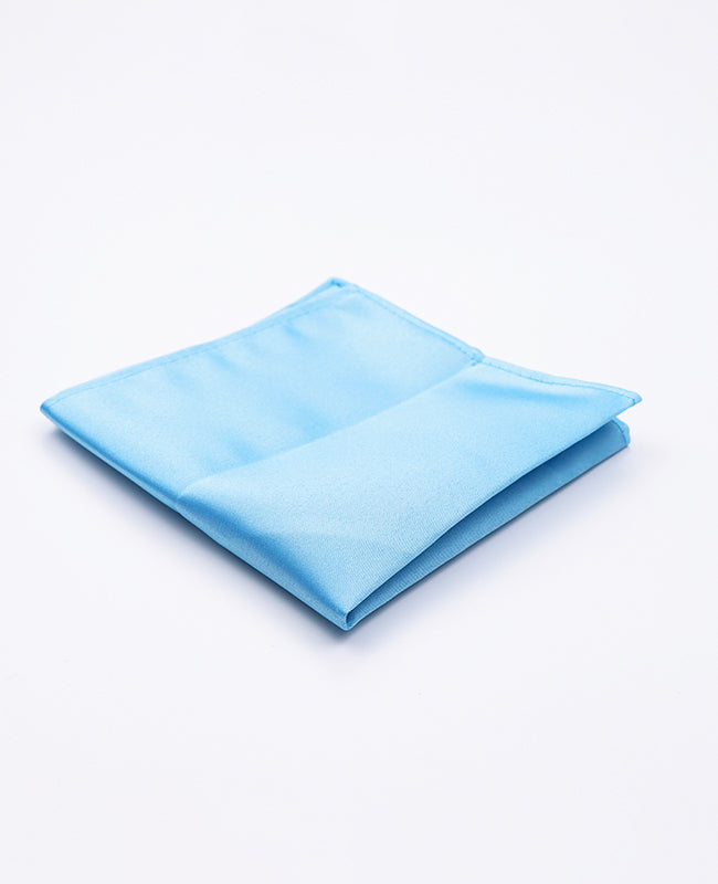 Pañuelo de bolsillo Azul n°3 en Poliéster «Anatole»