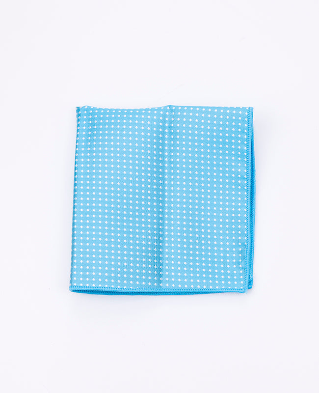 Pañuelo de bolsillo Azul n°4 De Lunares en Poliéster «Louis»