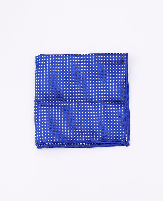 Pañuelo de bolsillo Azul n°5 De Lunares en Poliéster «Louis»