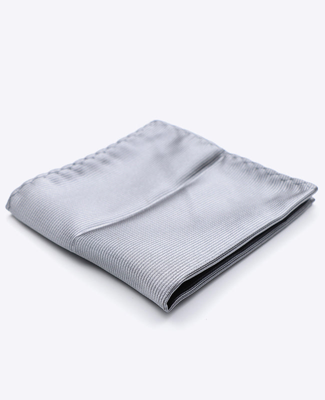 Pañuelo de bolsillo Gris n°1 en Poliéster | Lucien - Unipap's
