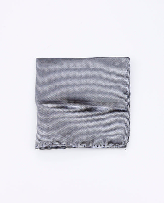 Pañuelo de bolsillo Gris n°1 en Poliéster | Lucien - Unipap's