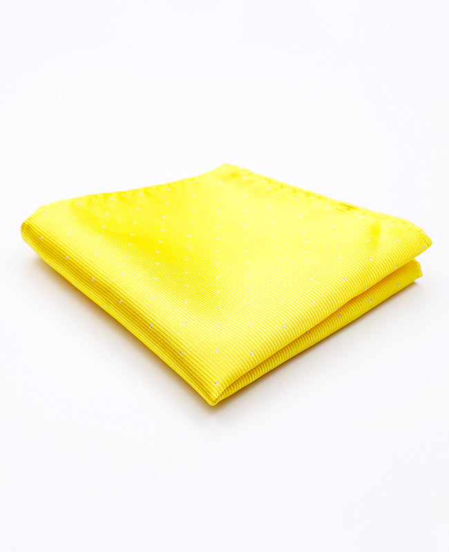 Pañuelo de bolsillo Amarillo n°1 en Poliéster | Georges - Unipap's