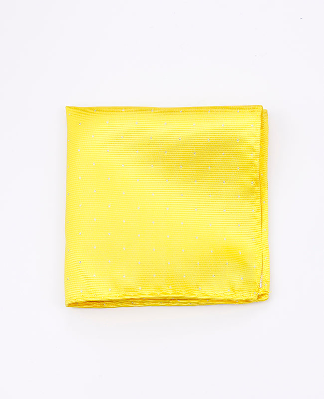 Pañuelo de bolsillo Amarillo n°1 en Poliéster | Georges - Unipap's