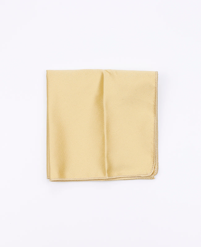 Pañuelo de bolsillo Amarillo n°2 en Poliéster «Anatole»