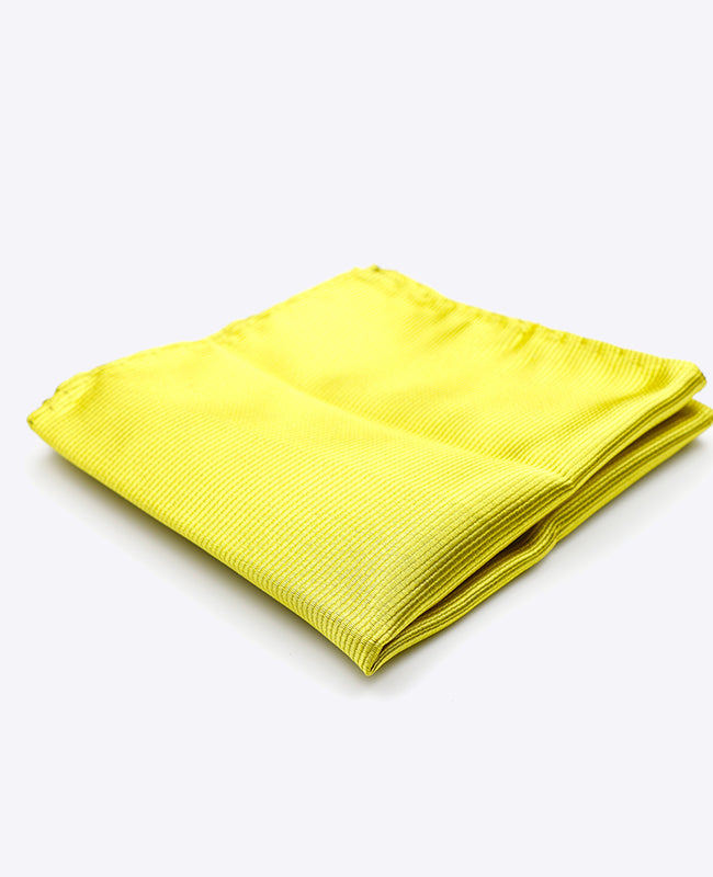 Pañuelo de bolsillo Amarillo n°2 en Poliéster | Lucien - Unipap's
